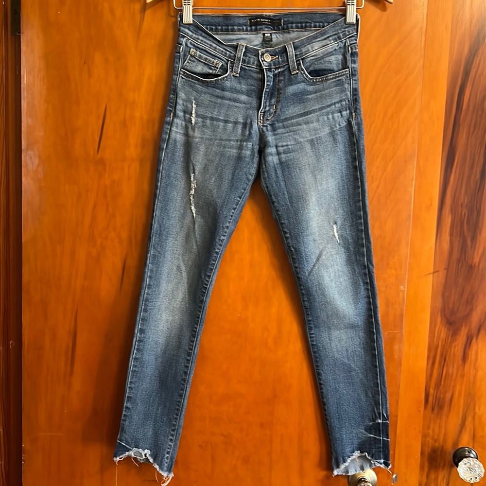 Flying Monkey, size 25, distressed denim